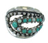 Authentic Sterling Silver Turquoise And Opal Southwest Ring Size 8-1/2 YX68892